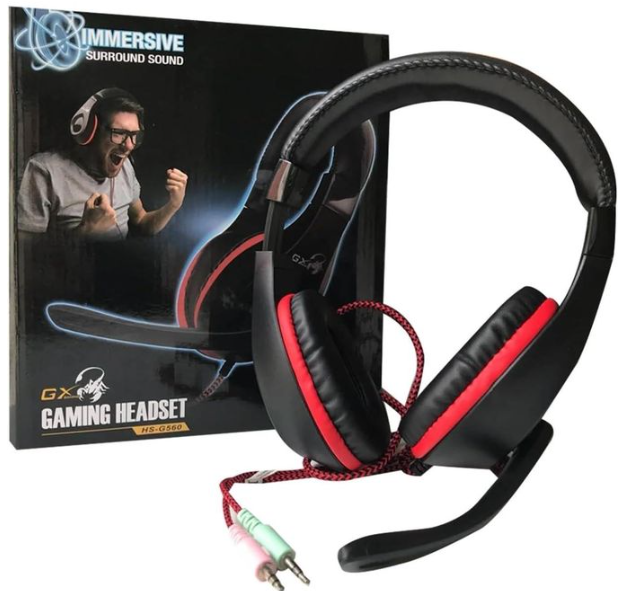 Genius shares this product: HS-G560 Gaming Headset – Powerful sound for gaming and music with dual outputs for an immersive experience