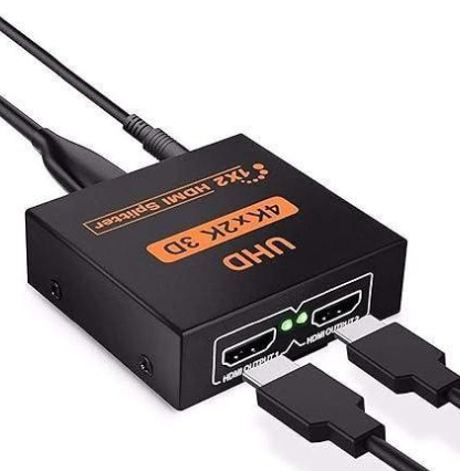 Share this product HDMI Splitter, Edencomer 4K HDMI Video Splitter,1 in 2 Out HDMI Splitter HDCP Ultra HD 4k x 2K 3D 1080p 2160p,Supports 3D High Resolutions,1 Source onto 2 Displays Same Time