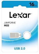 Lexar M22 16GB USB 2.0 JUMPDRIVE Flash Drive, Silver