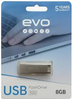 EVO- 8GB Metal USB Flash Drive