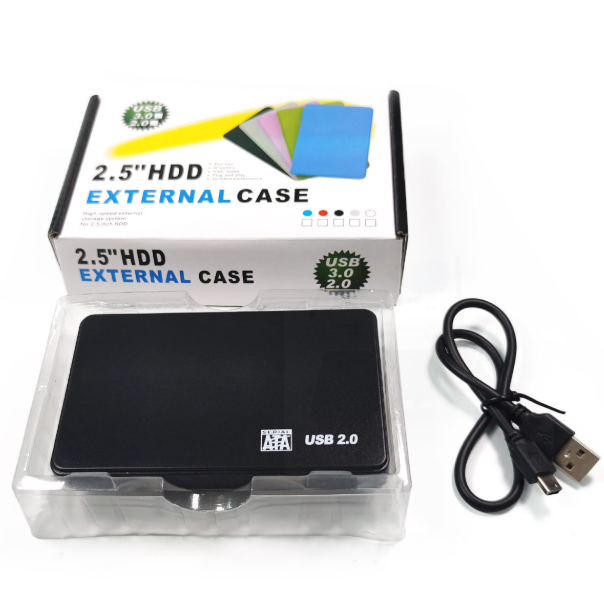 USB 2.0 HDD Hard Drive External Enclosure 2.5 Inch SATA SSD Mobile Disk Box Cases Laptop Hard Drive Hdd Caddy for Windows/Mac Os