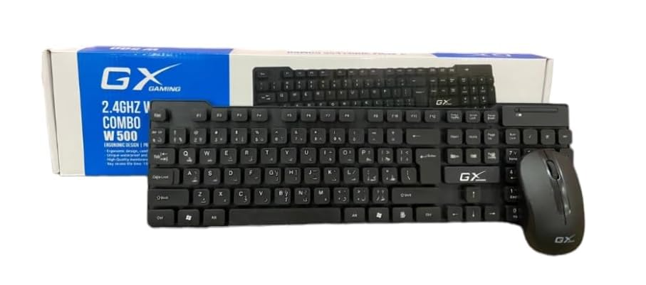 Keyboard with Wireless Mouse GX-W500